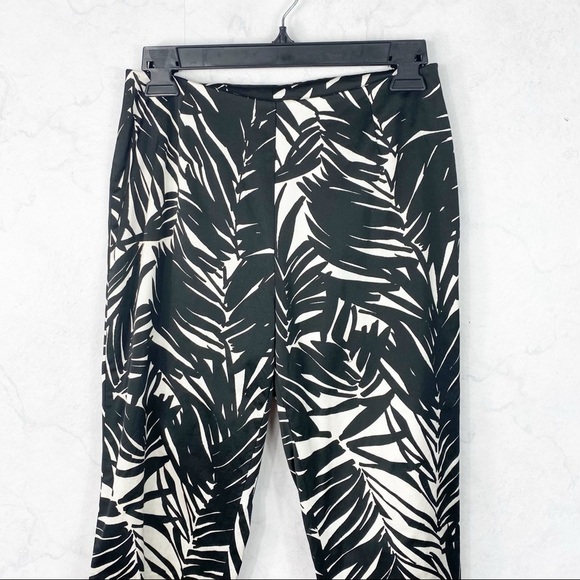 [Lafayette 148] Palm Leaf Printed Crop Pants - Picture 3 of 4